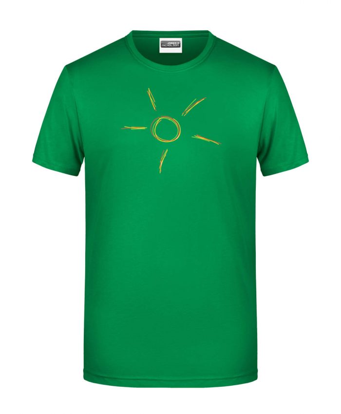 Handdrawn-Sun - Bio-Shirt Männer rundhals – Bild 8