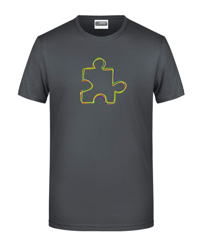 Handdrawn-Puzzle - Bio-Shirt Männer rundhals – Bild 4