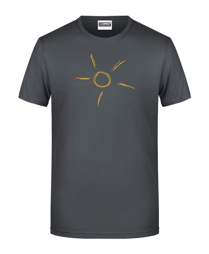 Handdrawn-Sun - Bio-Shirt Männer rundhals – Bild 5