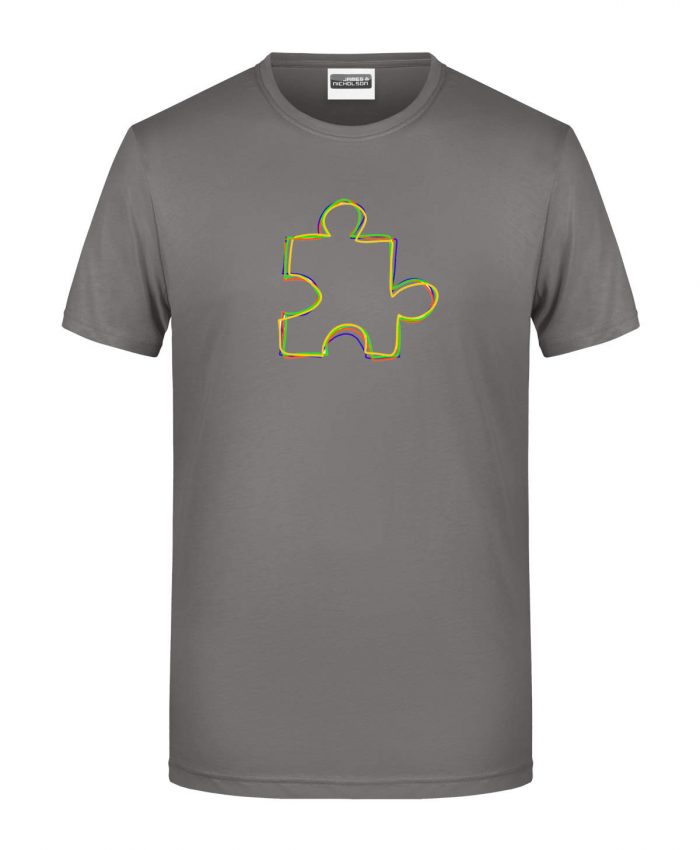 Handdrawn-Puzzle - Bio-Shirt Männer rundhals – Bild 5