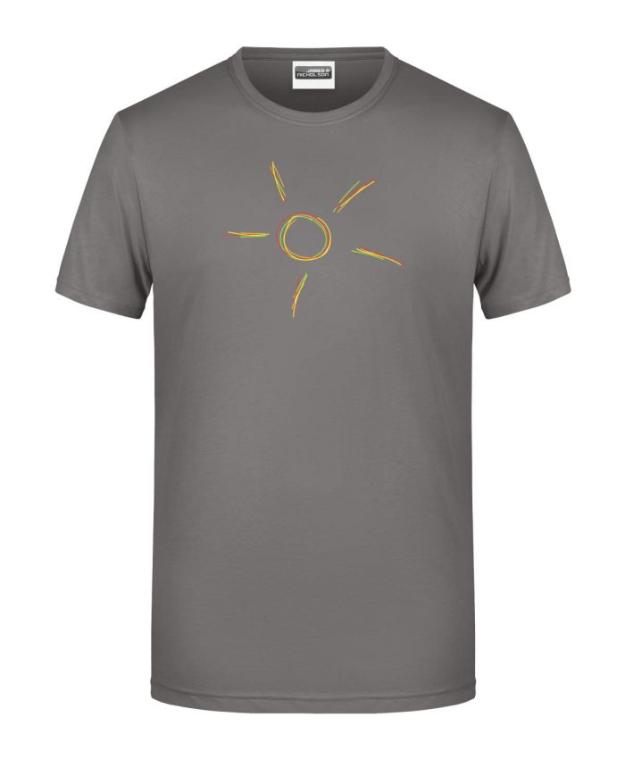 Handdrawn-Sun - Bio-Shirt Männer rundhals – Bild 6