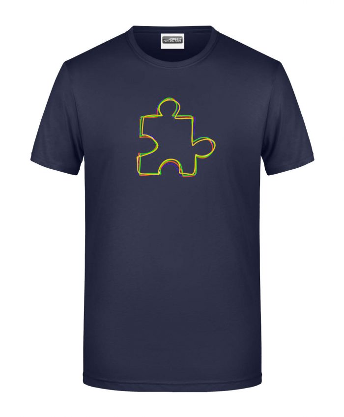 Handdrawn-Puzzle - Bio-Shirt Männer rundhals – Bild 6