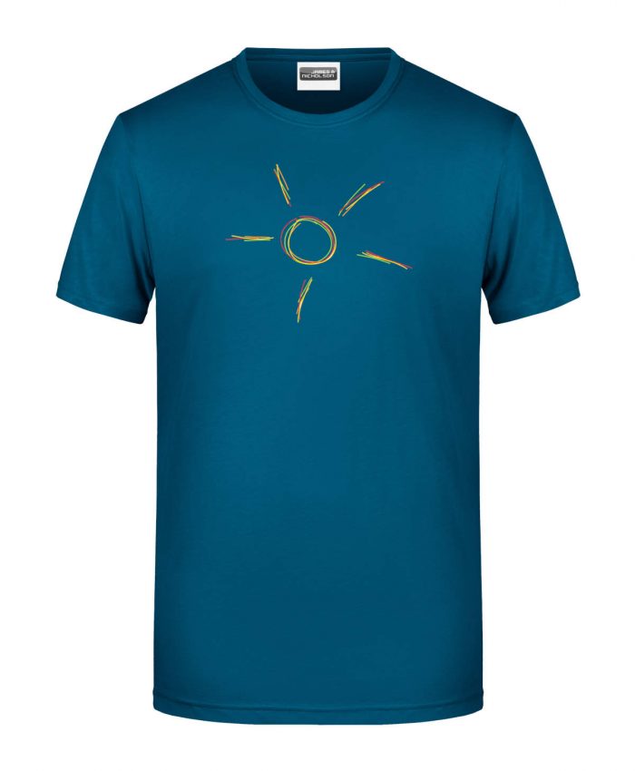 Handdrawn-Sun - Bio-Shirt Männer rundhals – Bild 4