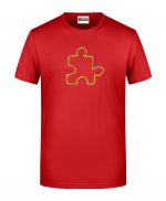 Handdrawn-Puzzle - Bio-Shirt Männer rundhals