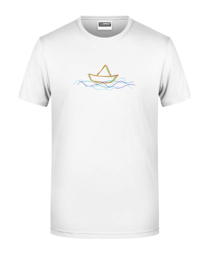 Handdrawn-Boat - Bio-Shirt Männer rundhals – Bild 11