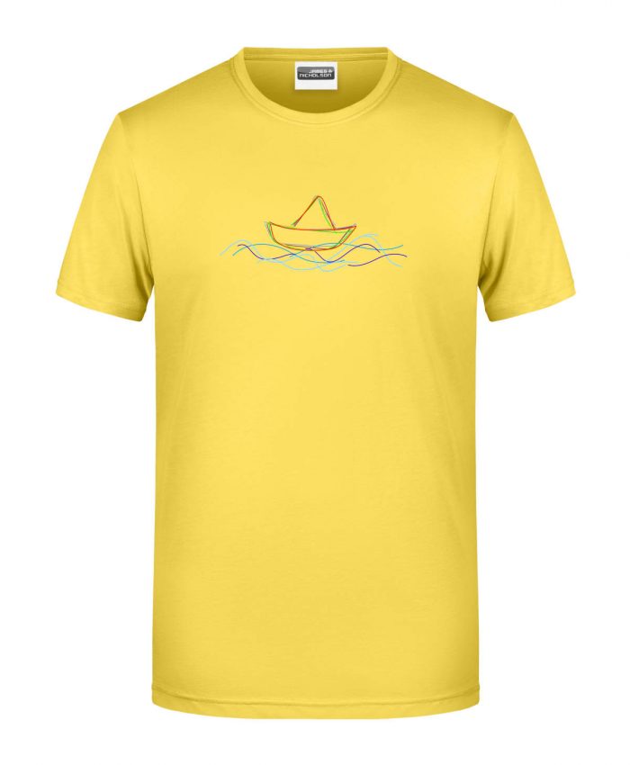 Handdrawn-Boat - Bio-Shirt Männer rundhals – Bild 8