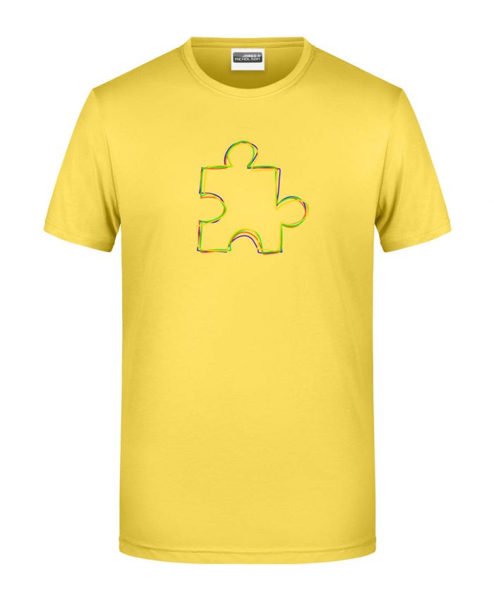 Handdrawn-Puzzle - Bio-Shirt Männer rundhals – Bild 8