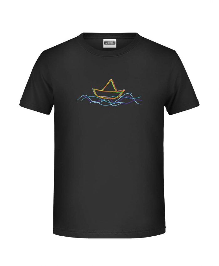 Handdrawn-Boat - Bio-Shirt Jungen rundhals – Bild 9