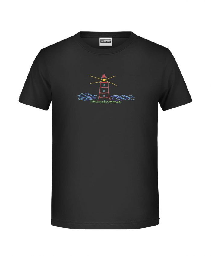Handdrawn-lighttower - Bio-Shirt Jungen rundhals – Bild 6
