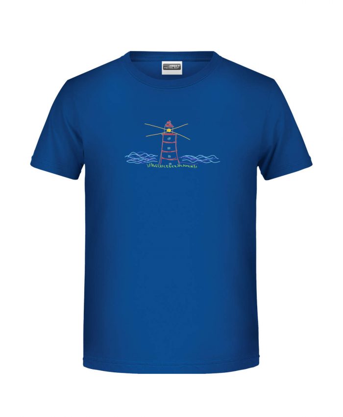 Handdrawn-lighttower - Bio-Shirt Jungen rundhals – Bild 2