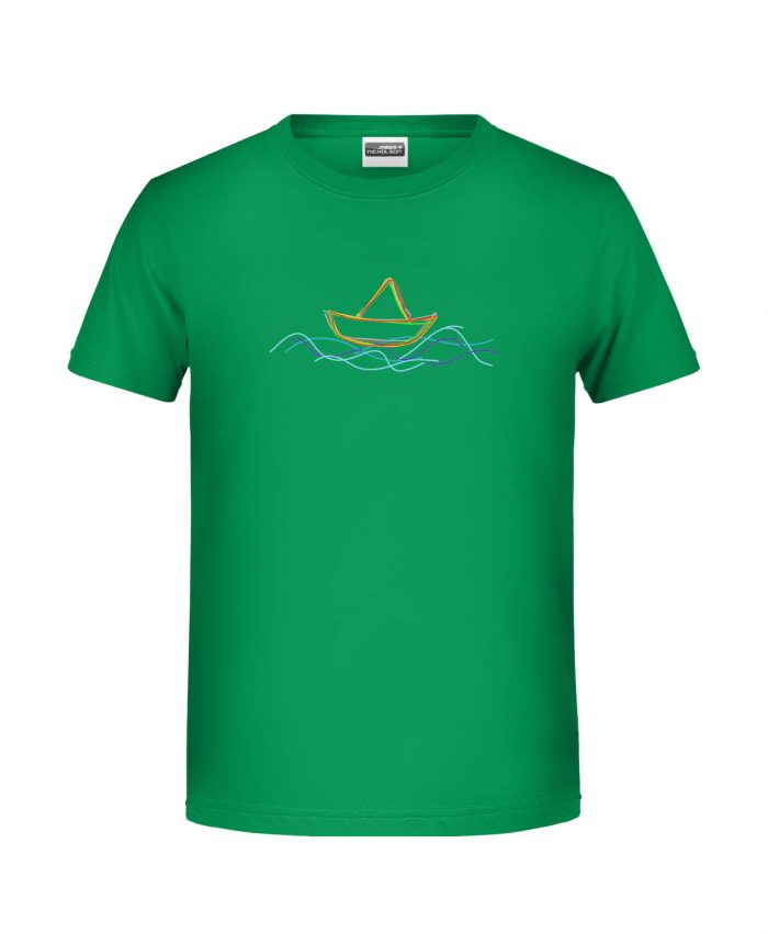 Handdrawn-Boat - Bio-Shirt Jungen rundhals – Bild 5