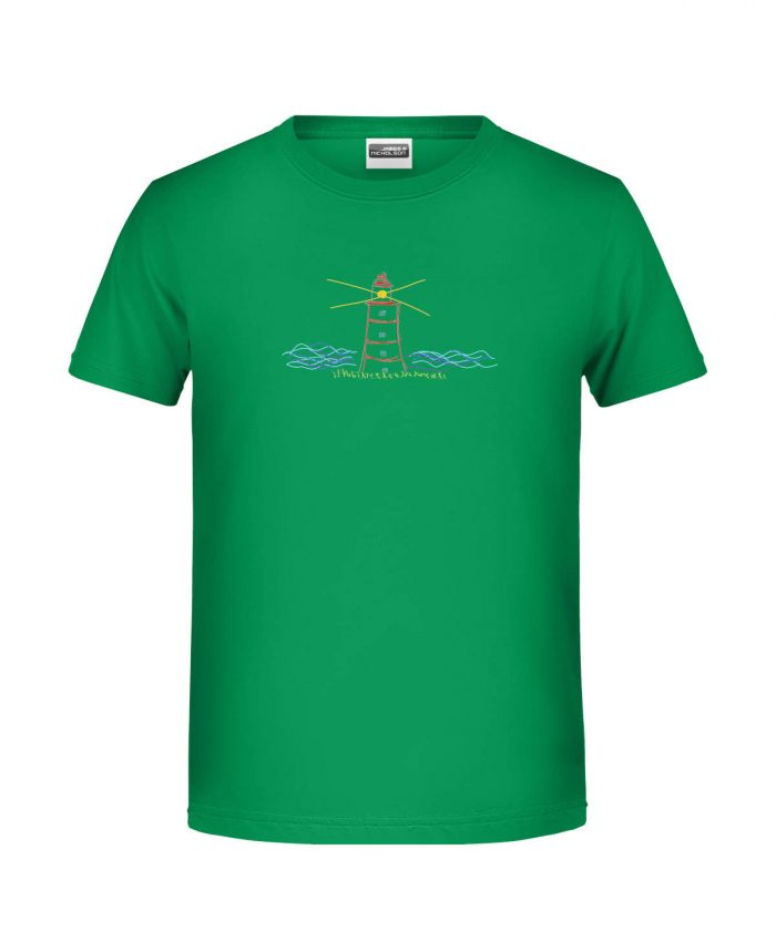 Handdrawn-lighttower - Bio-Shirt Jungen rundhals – Bild 4