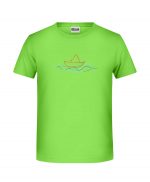Handdrawn-Boat - Bio-Shirt Jungen rundhals – Bild 6