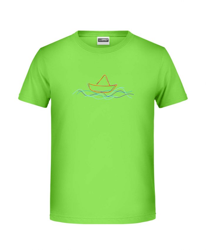 Handdrawn-Boat - Bio-Shirt Jungen rundhals – Bild 6