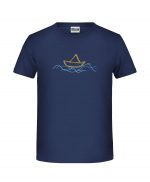 Handdrawn-Boat - Bio-Shirt Jungen rundhals – Bild 4