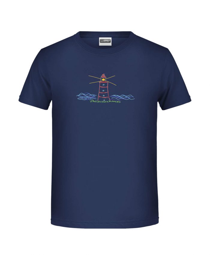 Handdrawn-lighttower - Bio-Shirt Jungen rundhals – Bild 5
