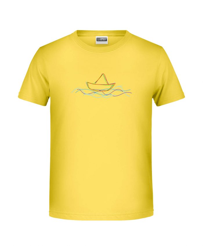 Handdrawn-Boat - Bio-Shirt Jungen rundhals – Bild 8