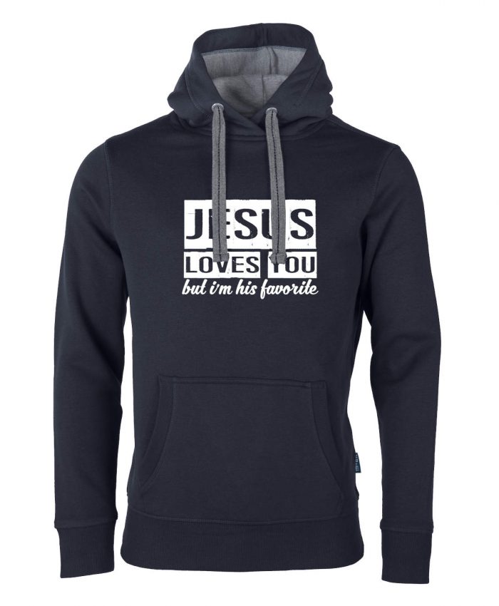 Jesus loves you but I'm his favorite – Hoodie Unisex – Bild 6
