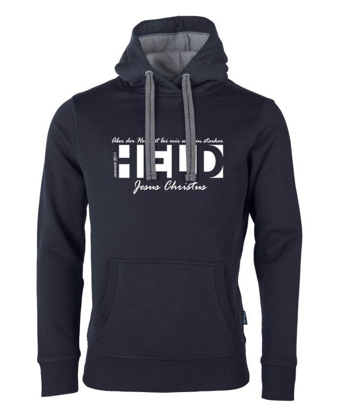 Jeremia 20, 11 - Ein starker Held – Hoodie Unisex – Bild 6