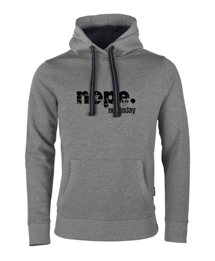 900-graumeliert-024 nope not today – Hoodie Unisex – Bild 1
