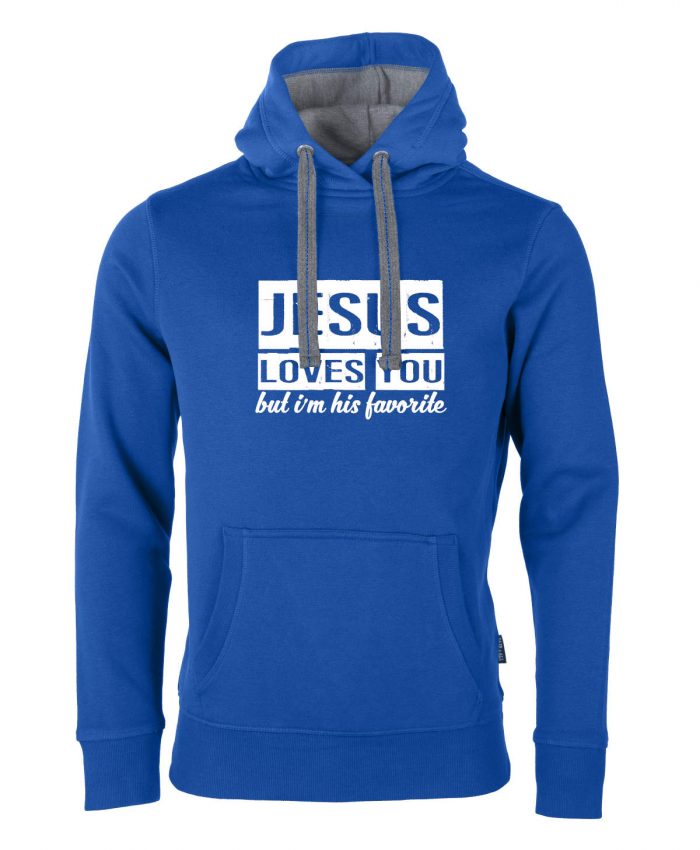 Jesus loves you but I'm his favorite – Hoodie Unisex – Bild 3