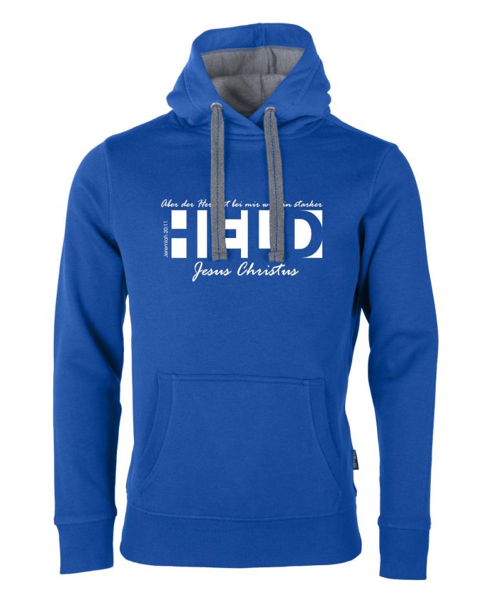 Jeremia 20, 11 - Ein starker Held – Hoodie Unisex – Bild 3