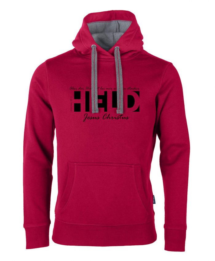 Jeremia 20, 11 - Ein starker Held – Hoodie Unisex – Bild 5