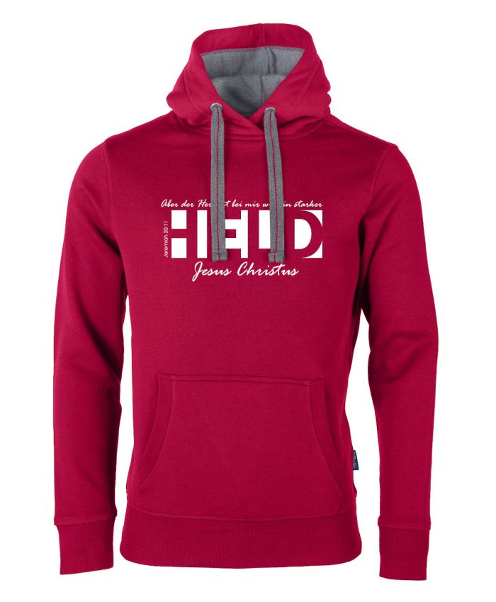 Jeremia 20, 11 - Ein starker Held – Hoodie Unisex – Bild 5