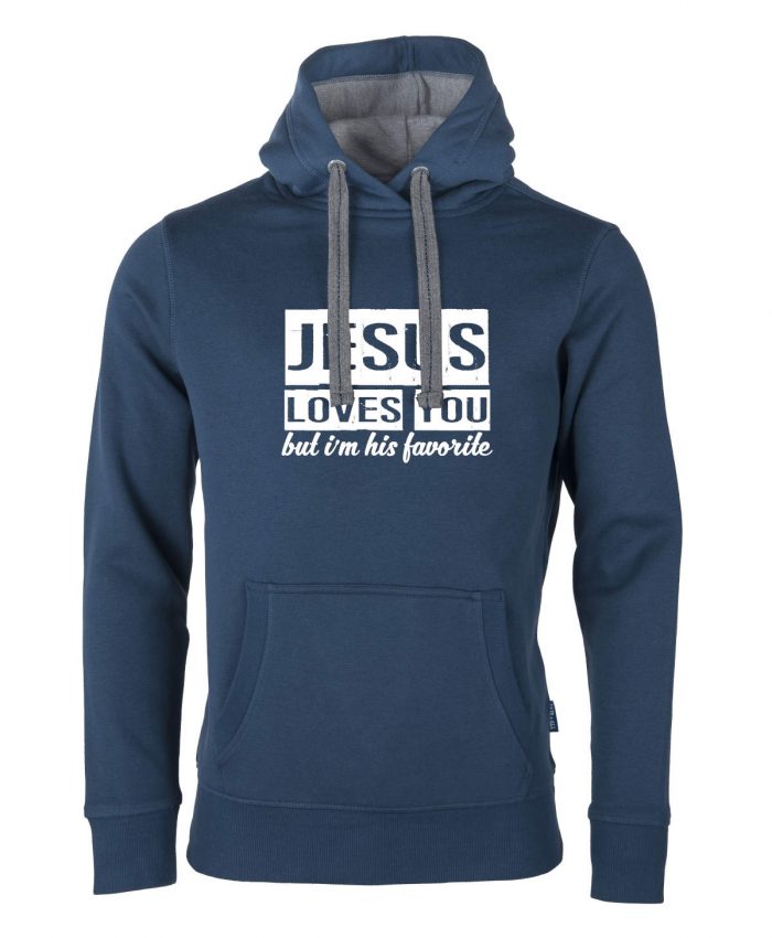 Jesus loves you but I'm his favorite – Hoodie Unisex – Bild 4