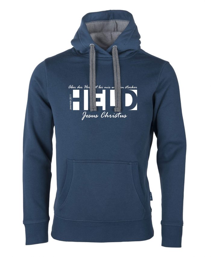 Jeremia 20, 11 - Ein starker Held – Hoodie Unisex – Bild 4