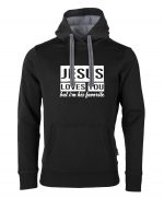 Jesus loves you but I'm his favorite – Hoodie Unisex – Bild 7