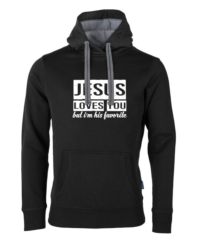 Jesus loves you but I'm his favorite – Hoodie Unisex – Bild 7