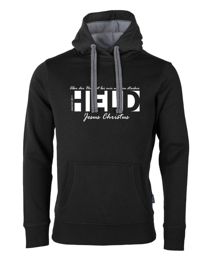 Jeremia 20, 11 - Ein starker Held – Hoodie Unisex – Bild 7