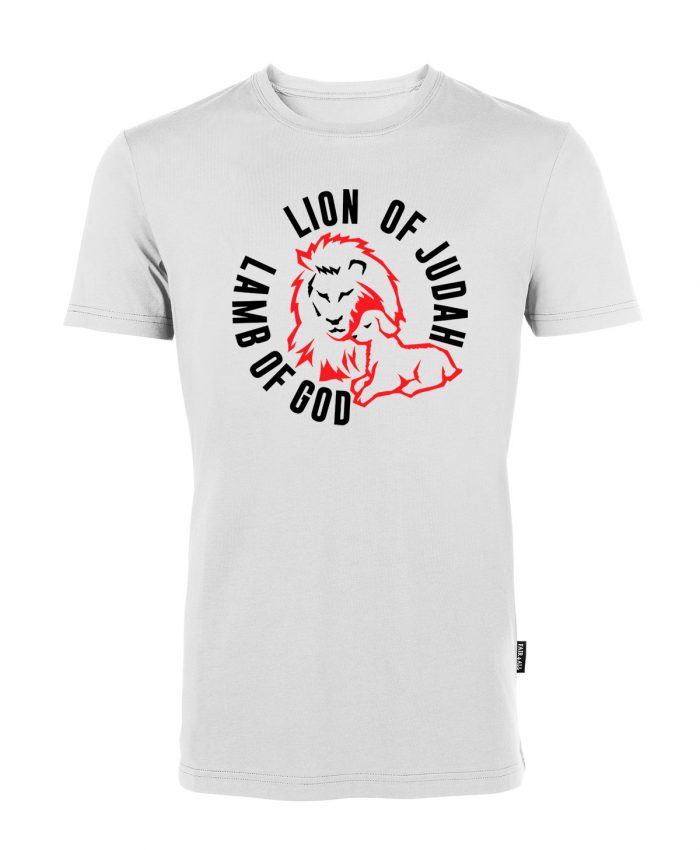 Lion of Judah - Lamb of GOD - Bio-Shirt Männer rundhals – Bild 3