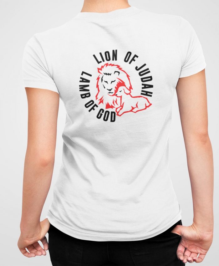 Lion of Judah - Lamb of GOD - Bio-Shirt Frauen rundhals – Bild 5