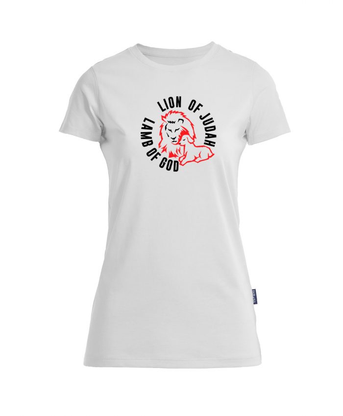 Lion of Judah - Lamb of GOD - Bio-Shirt Frauen rundhals – Bild 3
