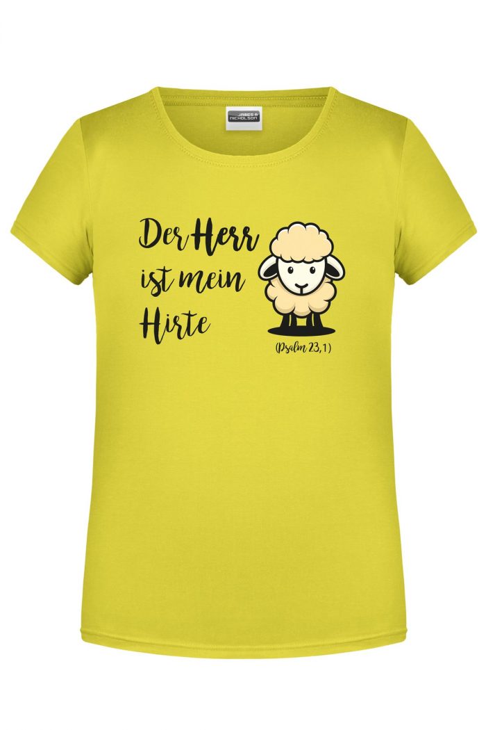Der Herr ist mein Hirte - Bio-Shirt Mädchen rundhals – Bild 5