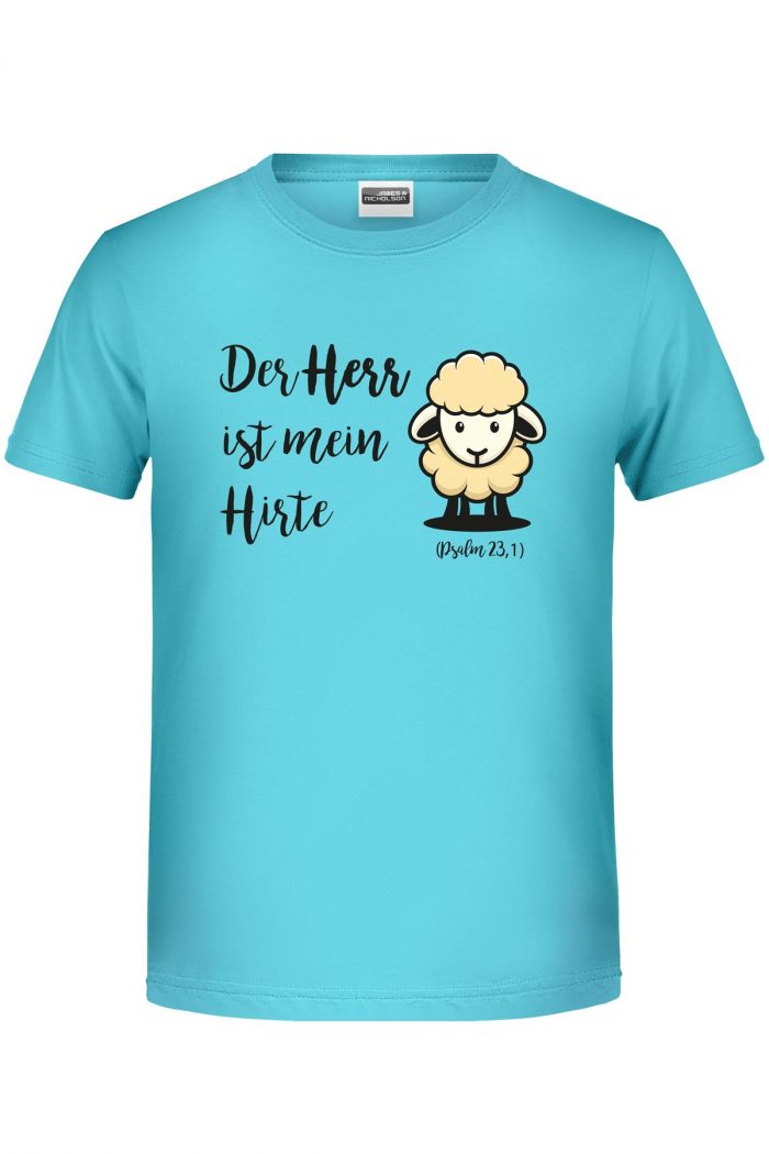 Der Herr ist mein Hirte - Bio-Shirt Jungen rundhals – Bild 3