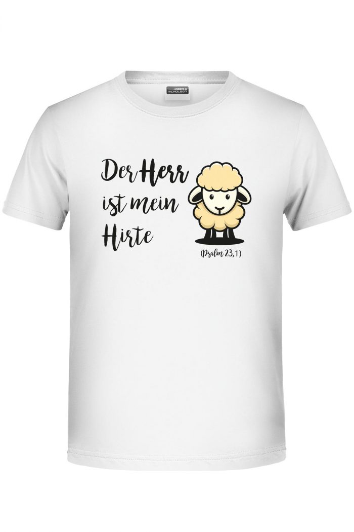 Der Herr ist mein Hirte - Bio-Shirt Jungen rundhals – Bild 2