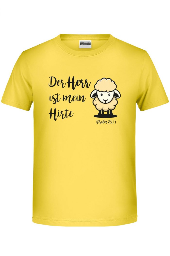 Der Herr ist mein Hirte - Bio-Shirt Jungen rundhals – Bild 4