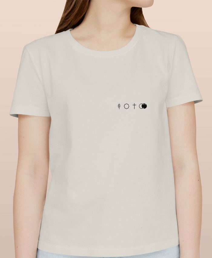 He is risen - Frauen Rundhals – Bild 1